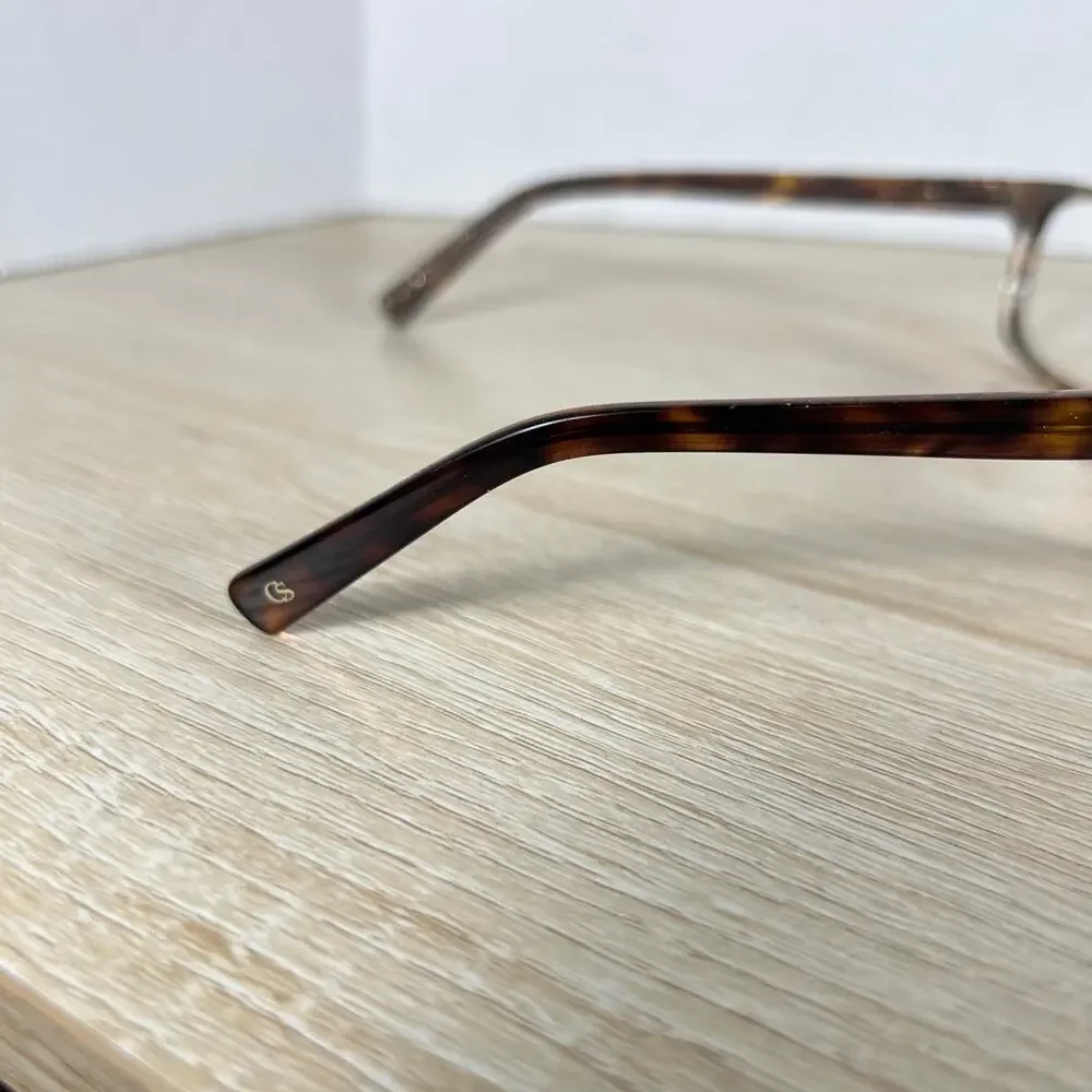 Christian Siriano TPNKG Eyeglasses Tortoise Frames Only 52-19-140 Excellent Cond